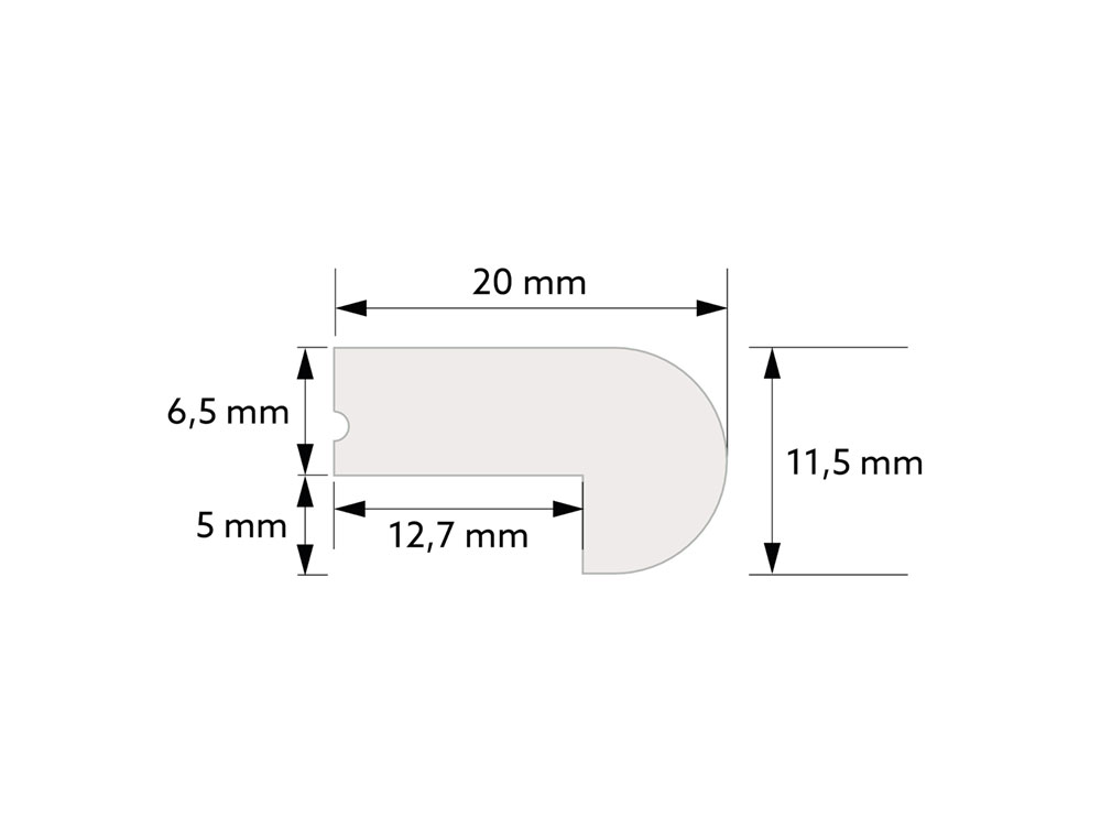 Zakončovacia lišta TP003, 200x1,15x2cm, Mardom