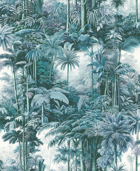 Tapeta, modrá, palmy, džungľa, 127915, Arboretum, Graham Brown Premium