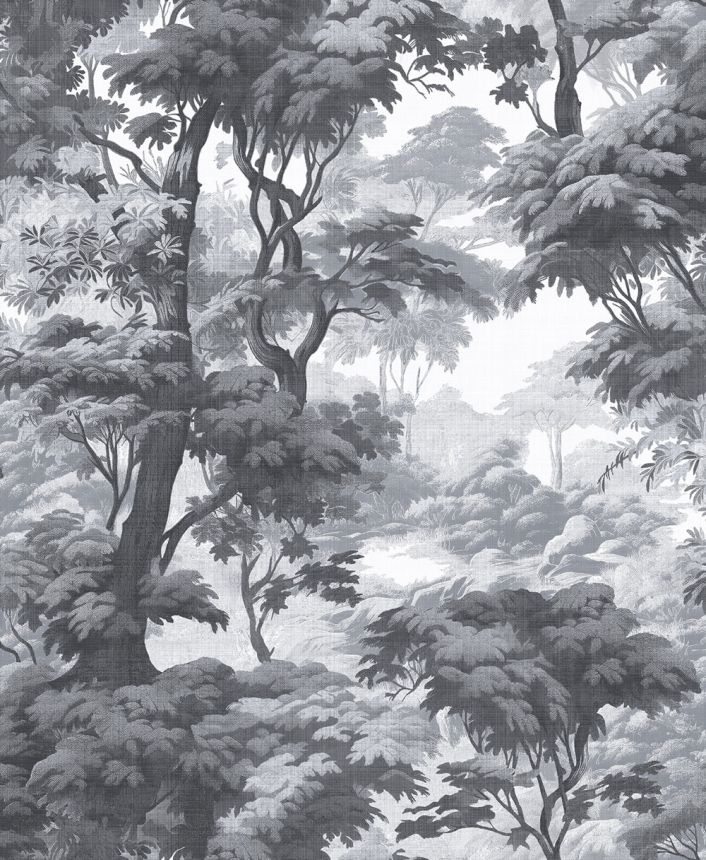 Tapeta, sivo-čierna, les, stromy, 127930, Arboretum, Graham Brown Premium