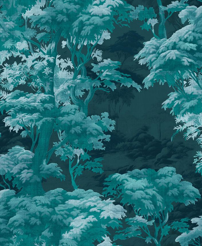 Tapeta, modro-zelená, les, stromy, 127936, Arboretum, Graham Brown Premium