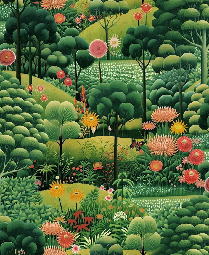 Tapeta, zelená, krajina, kvety, stromy, 127924, Arboretum, Graham Brown Premium
