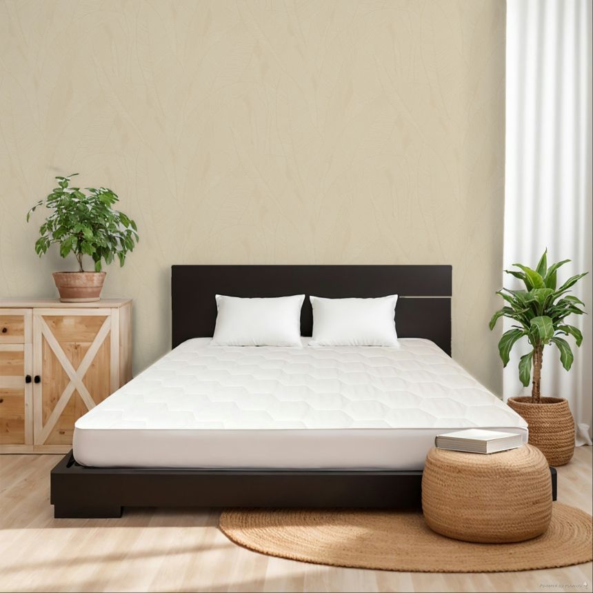 Luxusná, béžová, listy, Z16707, Murella 100, Zambaiti Parati