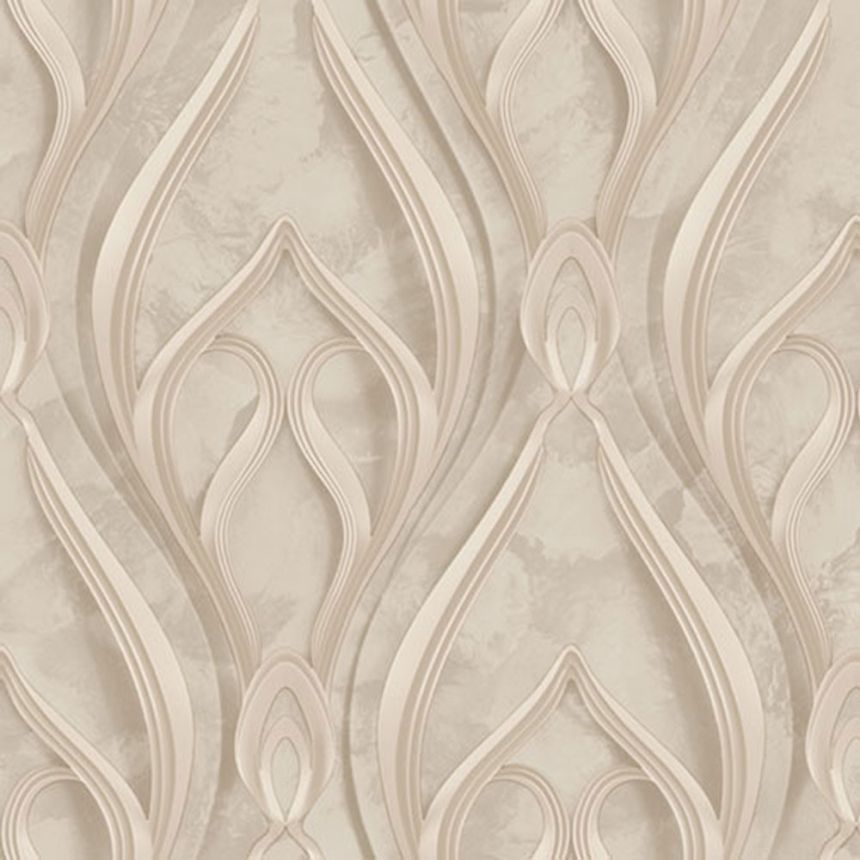 Luxusná, sivo-béžová, ornamenty, Z16732, Murella 100, Zambaiti Parati