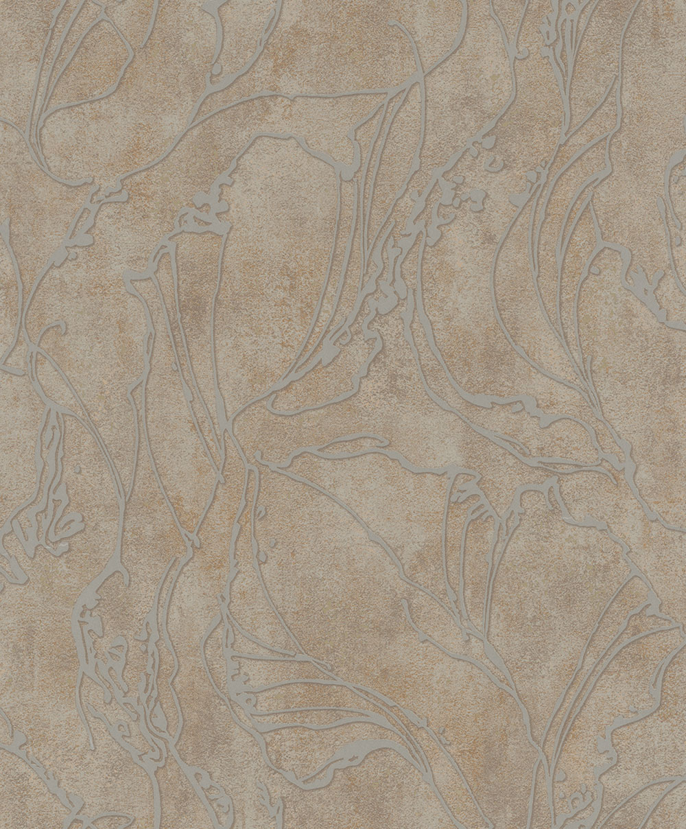 Tapeta, hnedo-zlatá, abstraktný vzor, 34255, City Glow, Marburg