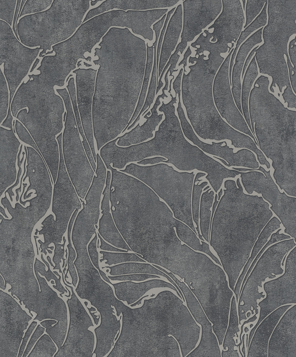 Tapeta, čierno-strieborná, abstraktný vzor, 34257, City Glow, Marburg