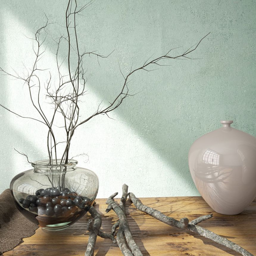 Tapeta, sivo-zelená, štuková omietka, 34266, City Glow, Marburg