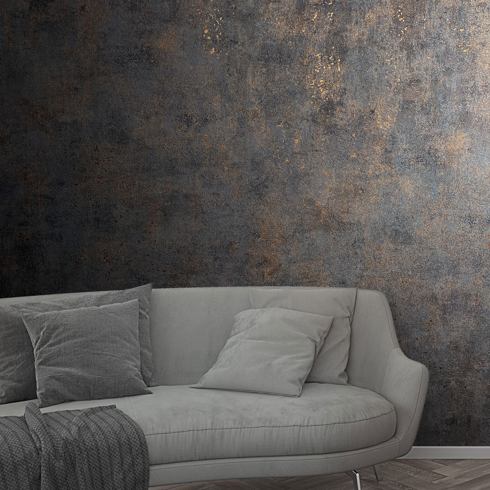 Tapeta, čierno-hnedá, štuková omietka, 34270, City Glow, Marburg