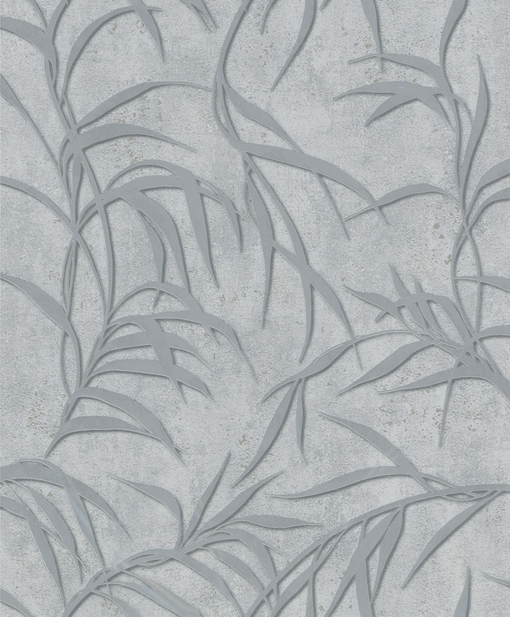 Tapeta, sivo-strieborná, listy, 34287, City Glow, Marburg