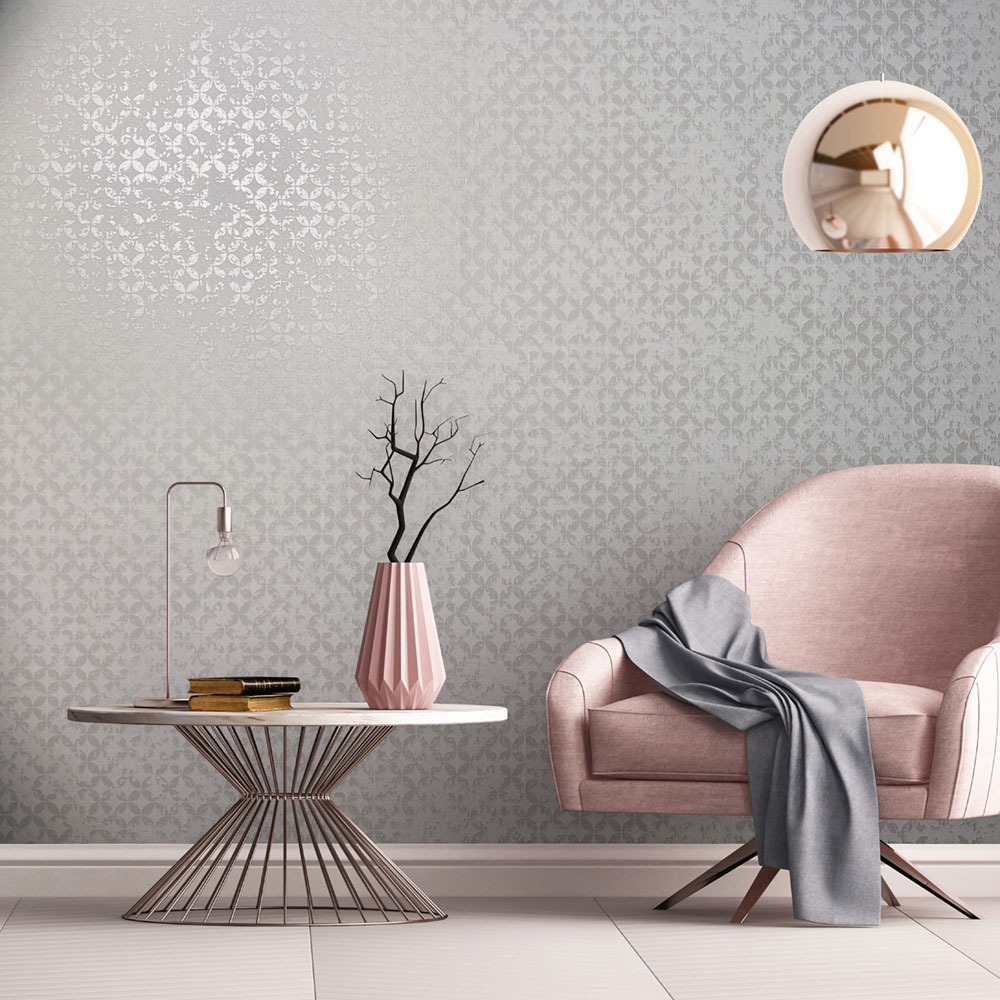 Tapeta, bielo-krémová, geometrický vintage vzor, 35121, City Romance, Marburg