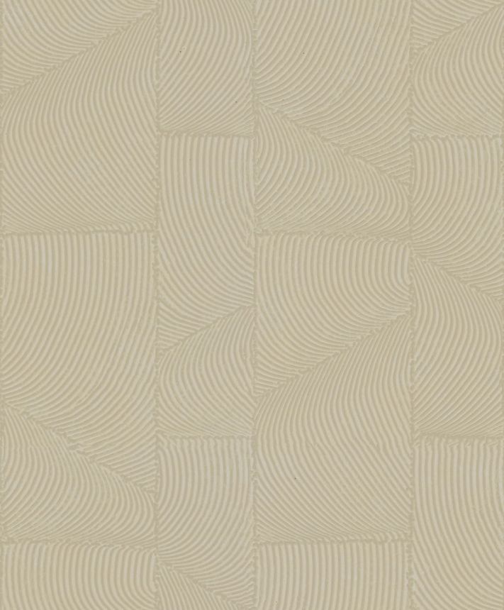 Tapeta, hnedo-béžová, grafický 3D vzor, 34643, Terra, Marburg