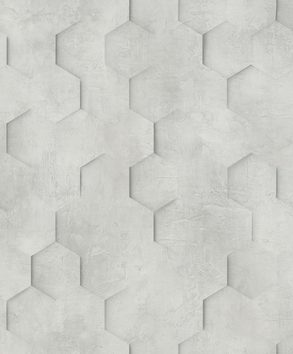 Geometrická tapeta, sivá, hexagóny, 34159, Loft Superior, Marburg