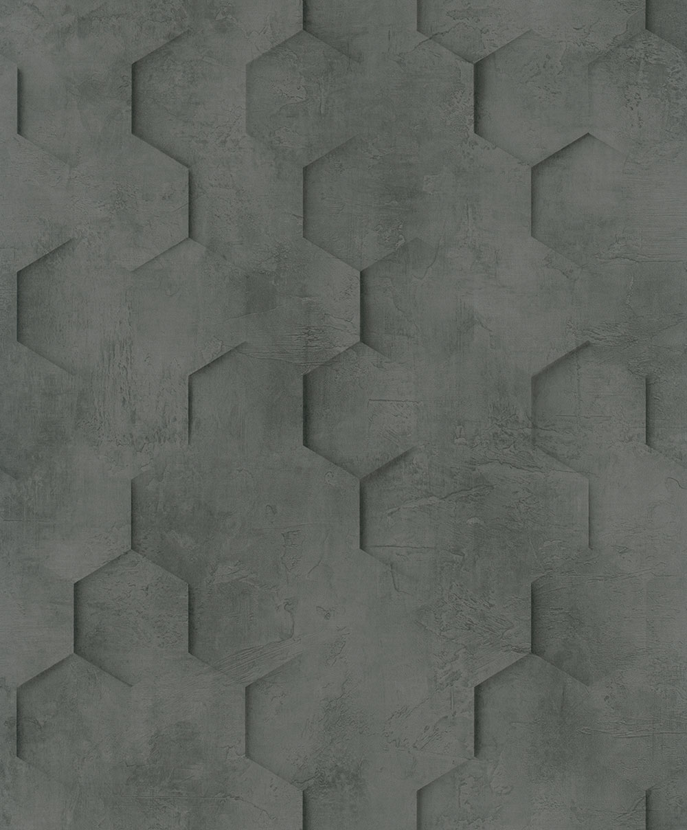 Geometrická tapeta, čierna, hexagóny, 34161, Loft Superior, Marburg