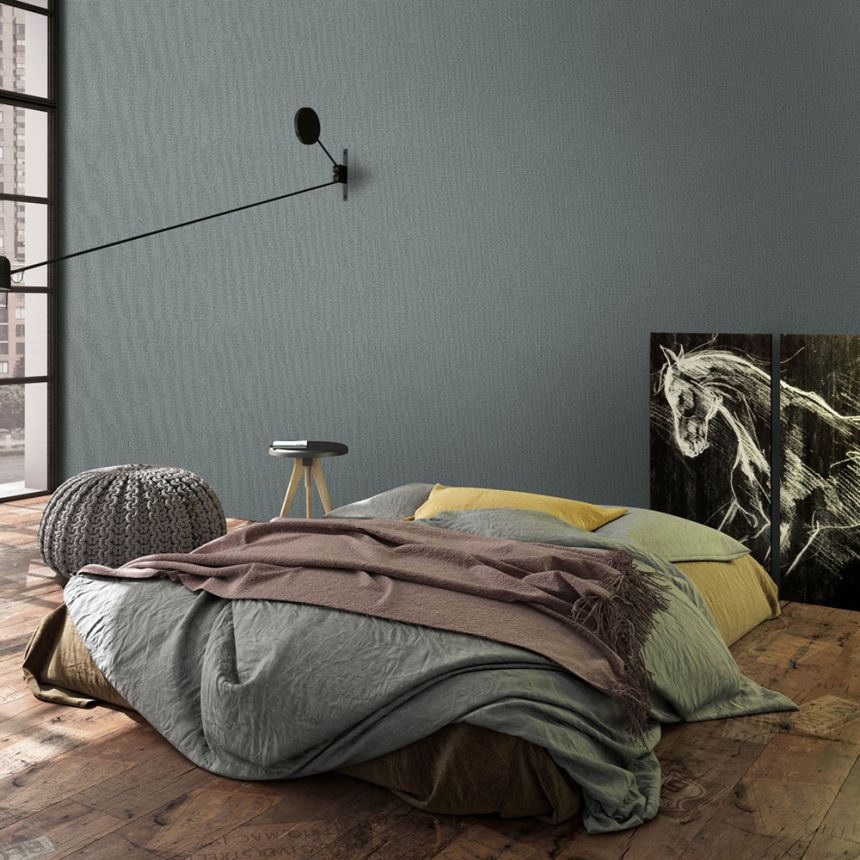 Tapeta, sivo-modrá, textília, 34181, Kumano, Loft Superior, Marburg