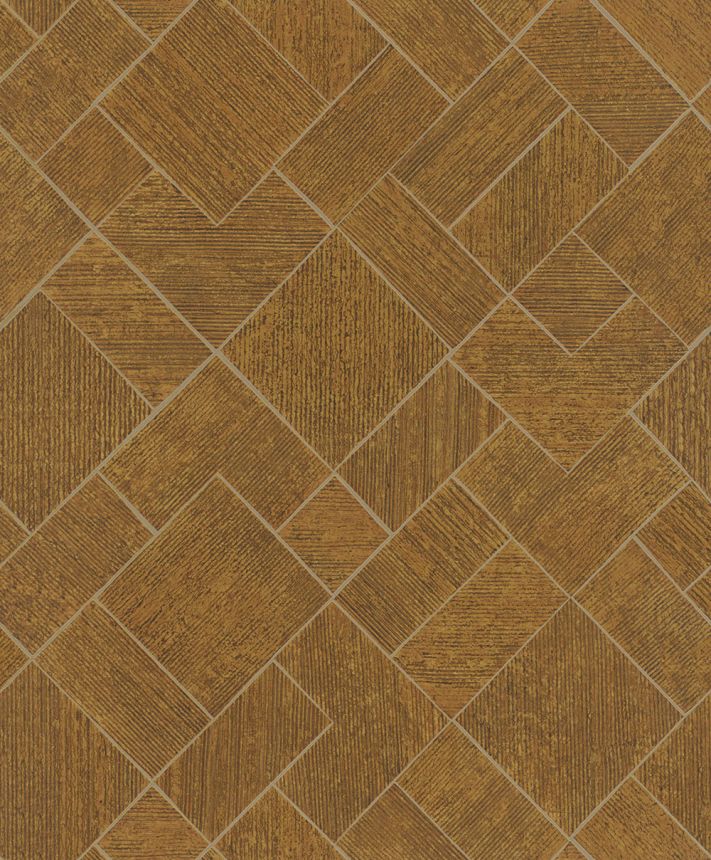 Tapeta, hnedo-zlatá, geometrický vzor, 35513, Ritus, Marburg