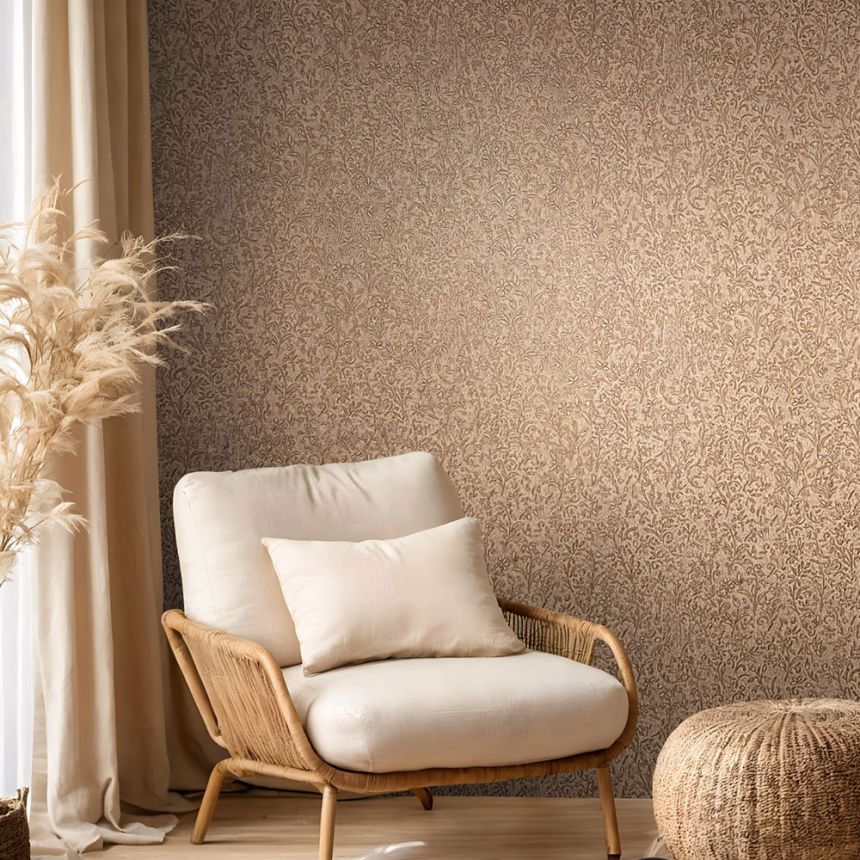 Tapeta, hnedo-bronzová, ornamenty, 35533, Ritus, Marburg