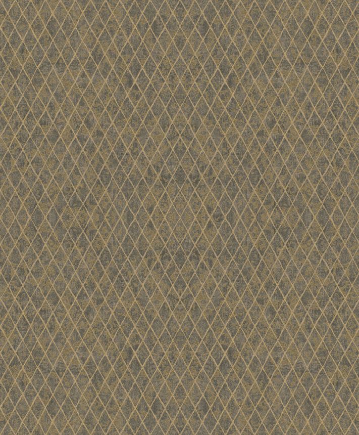 Geometrická tapeta, čierno-zlatá, 35540, Ritus, Marburg