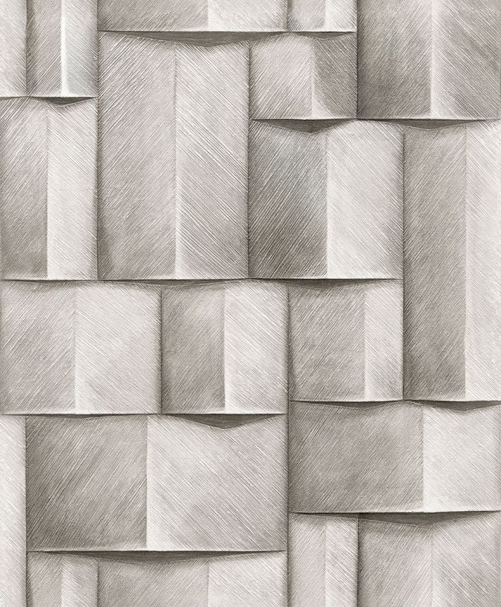 Grafická tapeta na stenu, sivá, 3D efekt, 35385, Timber, Marburg