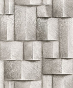 Grafická tapeta na stenu, sivá, 3D efekt, 35385, Timber, Marburg