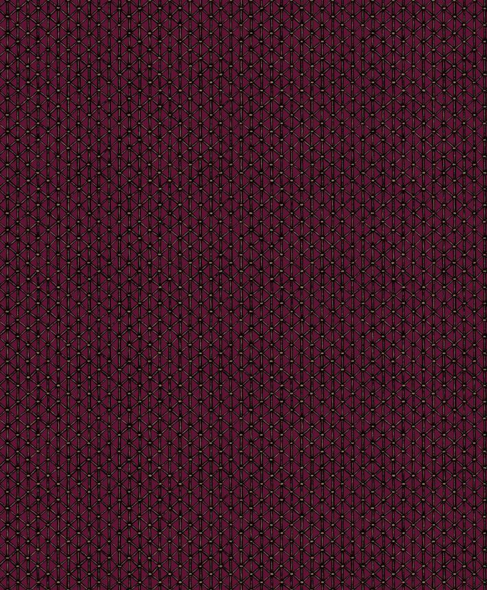 Geometrická tapeta, vínová, 351226, Magnifique, Eijffinger