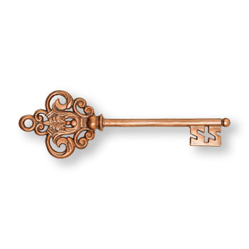 Kovová dekorácia Castle Key Rose Gold 104039, Wall Art, Graham Brown