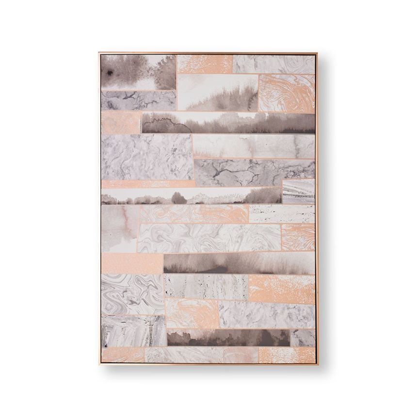 Rámovaný obraz Rose zlaté Quartz Dimension 104020, Wall Art, Graham Brown