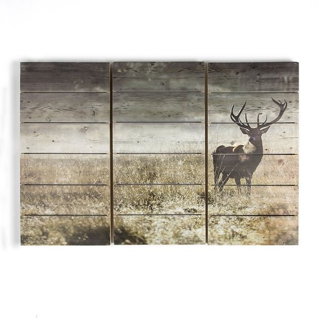 3-dielna drevotlač 102501, Highland Stag, Wall Art, Graham Brown