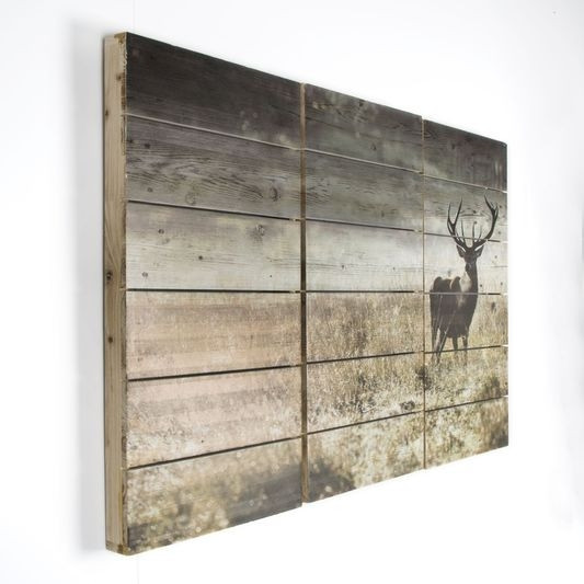 3-dielna drevotlač 102501, Highland Stag, Wall Art, Graham Brown