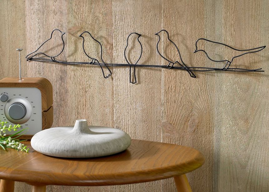 Kovová dekorácie Vtáky na drôte 41-221, Birds On A Wire, Wall Art, Graham Brown