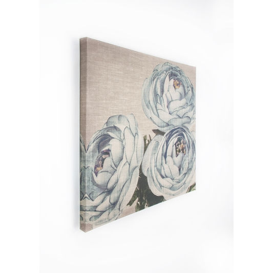 Bezrámový obraz Pivonky, Teal Floral Trio 41-714, Wall Art, Graham Brown