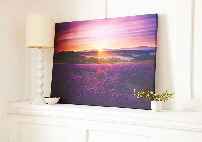 Obraz Levanduľa 40-886, Lavender Sunset, Wall Art, Graham Brown