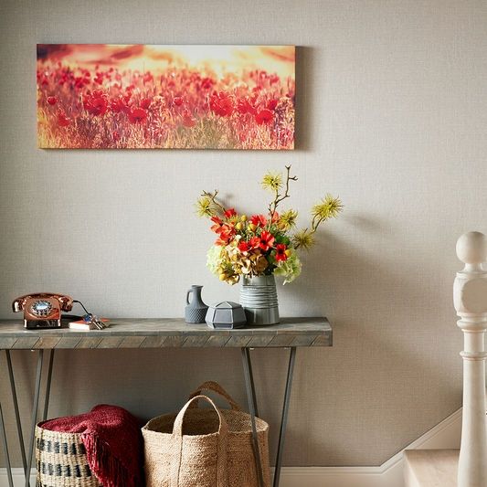 Tlačený obraz Vlčie maky 105886, Peaceful Poppy Fields, Wall Art, Graham & Brown