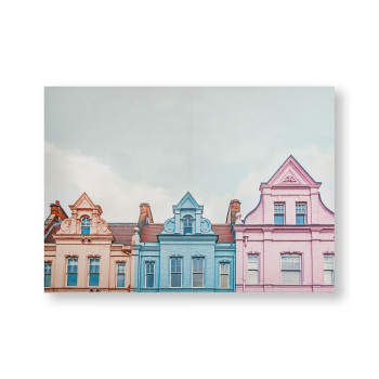 Tlačený obraz 105884, Pretty Pastel Skyline, Wall Art, Graham & Brown