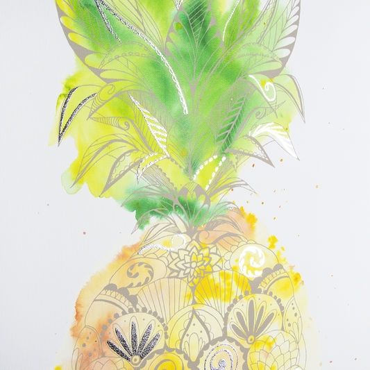 Tlačený obraz 105873, Pineapple Tropics, Wall Art, Graham & Brown