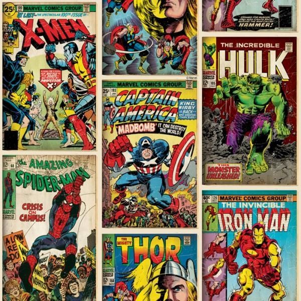 Papierová tapeta 70-238, Marvel Action Heroes, Kids @ Home 6, Graham & Brown