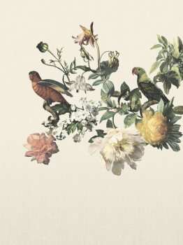 Vliesová obrazová tapeta Kvety, Papagáje 307401, 210 x 280 cm, Museum, Eijffinger