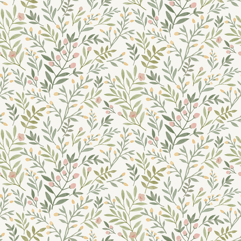 Tapeta, zelená, vetvičky, A78801, Inia, Grandeco