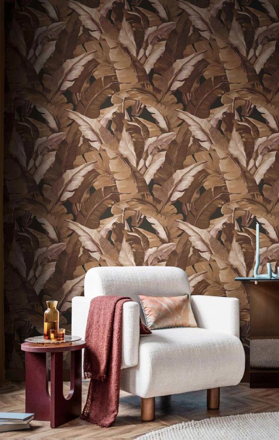 Tapeta, hnedá, listy, 2008, Rio, Parato by Cristiana Masi