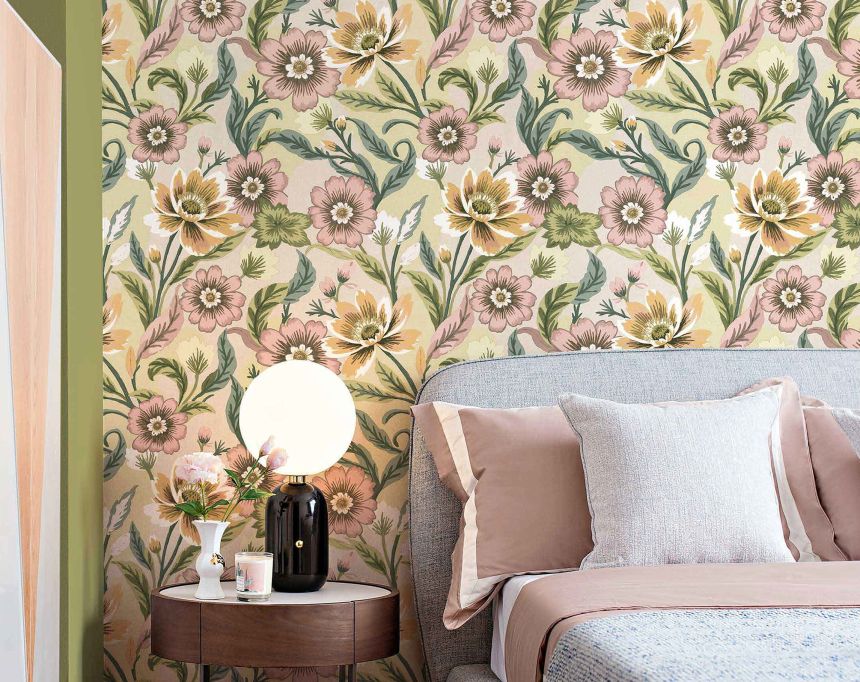 Tapeta, sivobéžová, kvety, 2012, Rio, Parato by Cristiana Masi