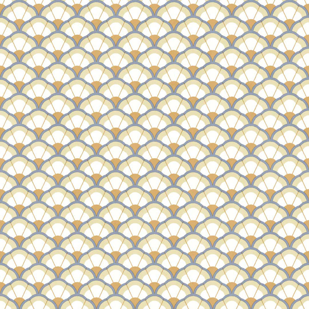 Tapeta, kvety, béžovo-modrá, 2042, Rio, Parato by Cristiana Masi