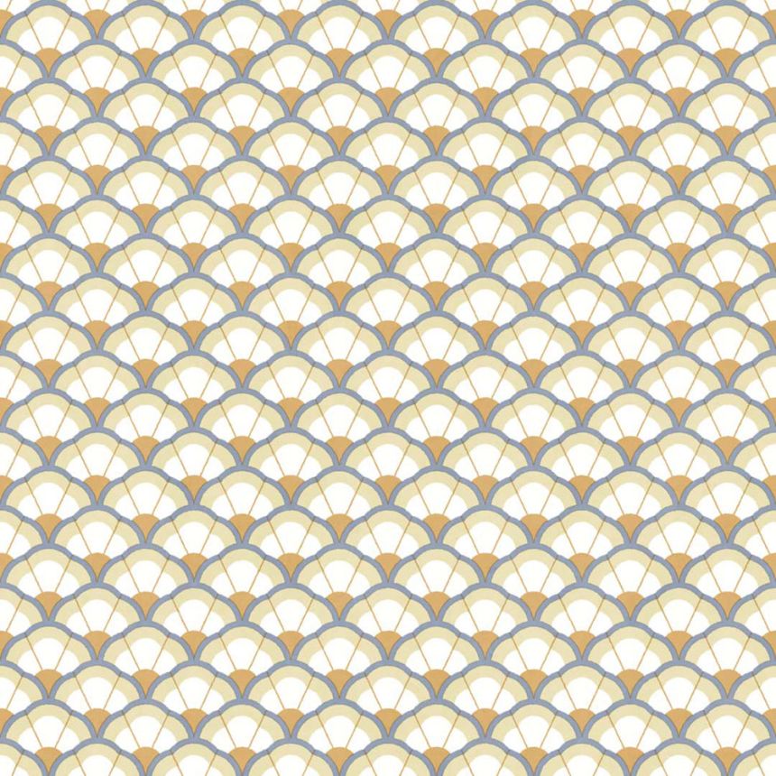 Tapeta, kvety, béžovo-modrá, 2042, Rio, Parato by Cristiana Masi