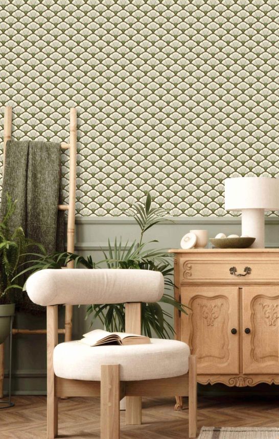 Tapeta, kvety, sivo-zelená, 2043, Rio, Parato by Cristiana Masi