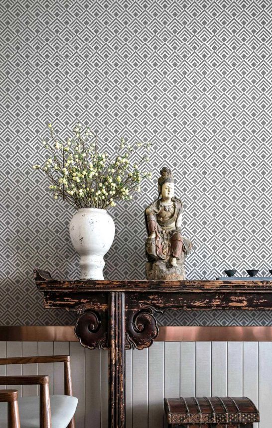 Geometrická tapeta, sivá, 2052, Rio, Parato by Cristiana Masi