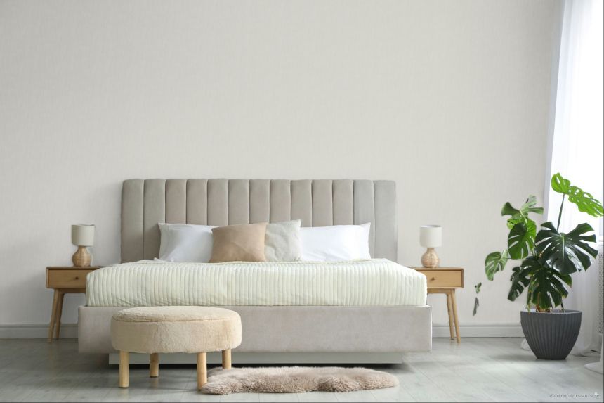 Tapeta, imitácia látky, biela / ecru, 2060, Rio, Parato by Cristiana Masi