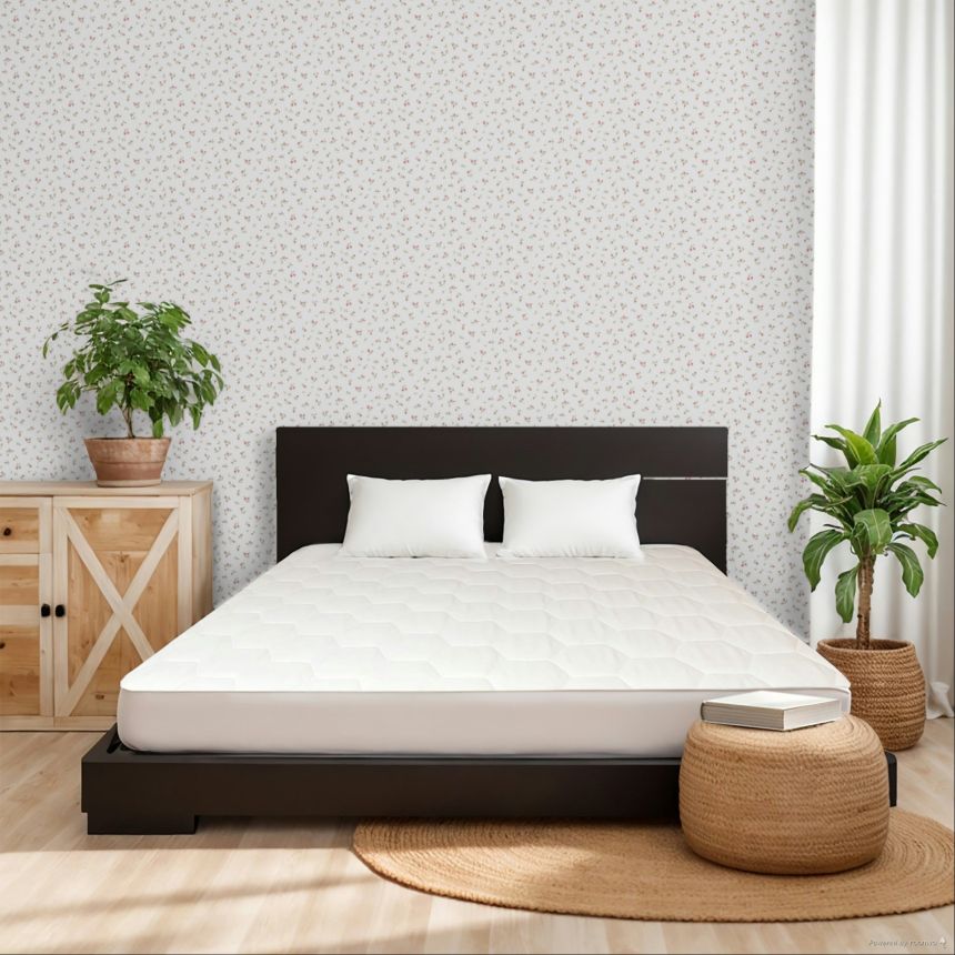 Tapeta, zeleno-červená, kvety, 8371, Blooming Garden 2, Parato by Cristiana Masi