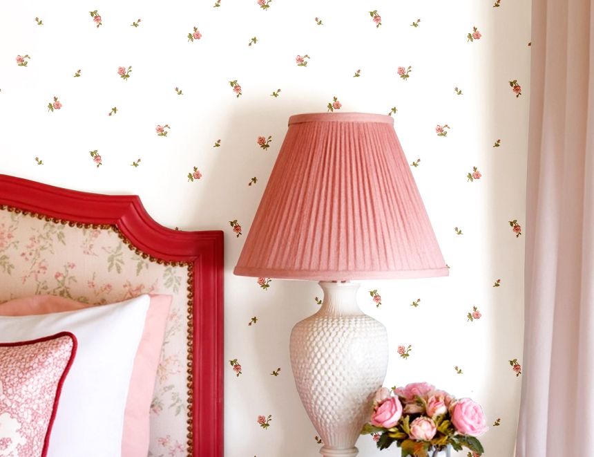 Tapeta, zeleno-ružová, kvety, 8374, Blooming Garden 2, Parato by Cristiana Masi