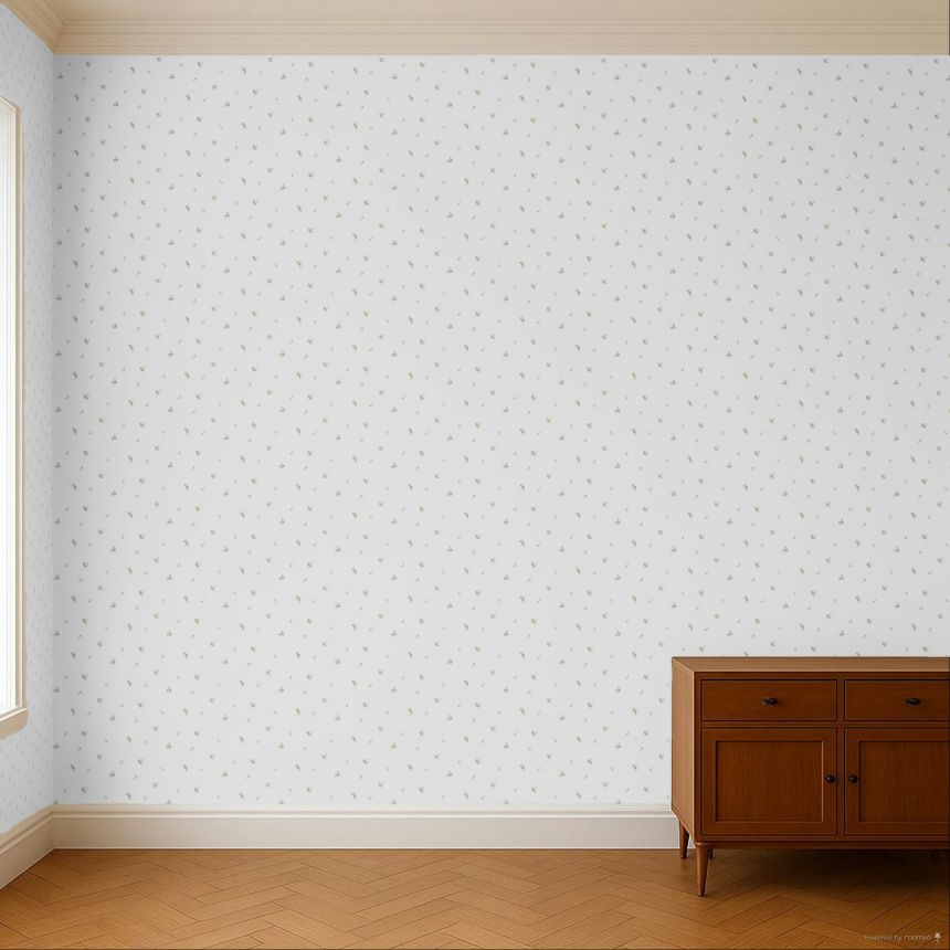 Tapeta, zeleno-modrá, kvety, 8375, Blooming Garden 2, Parato by Cristiana Masi