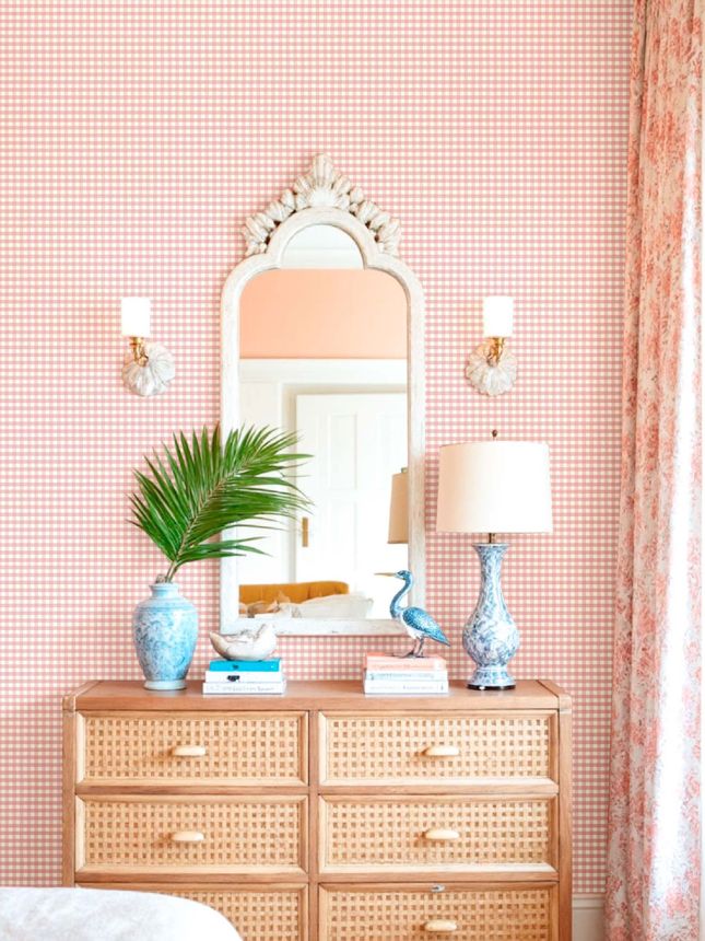 Tapeta, ružová, imitácia látky, 8394, Blooming Garden 2, Parato by Cristiana Masi