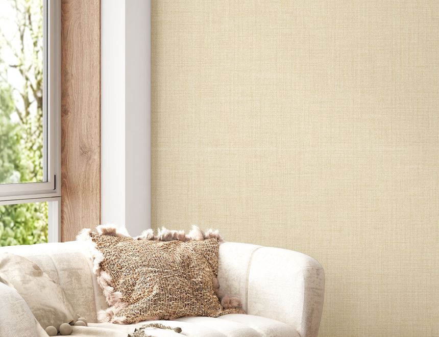 Tapeta, okrová, imitácia látky, 8398, Blooming Garden 2, Parato by Cristiana Masi