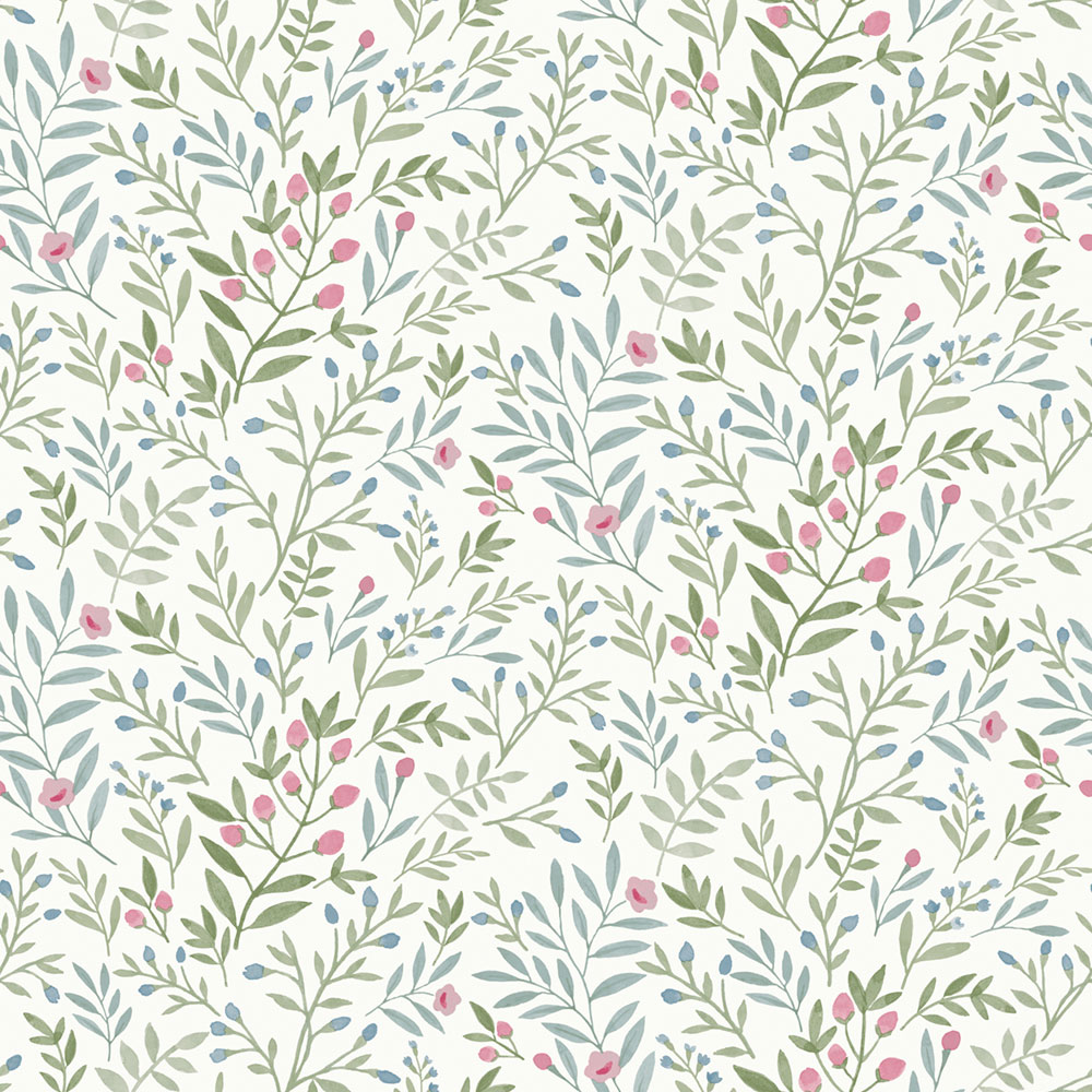 Tapeta, zelenomodrá, vetvičky, A78803, Inia, Grandeco