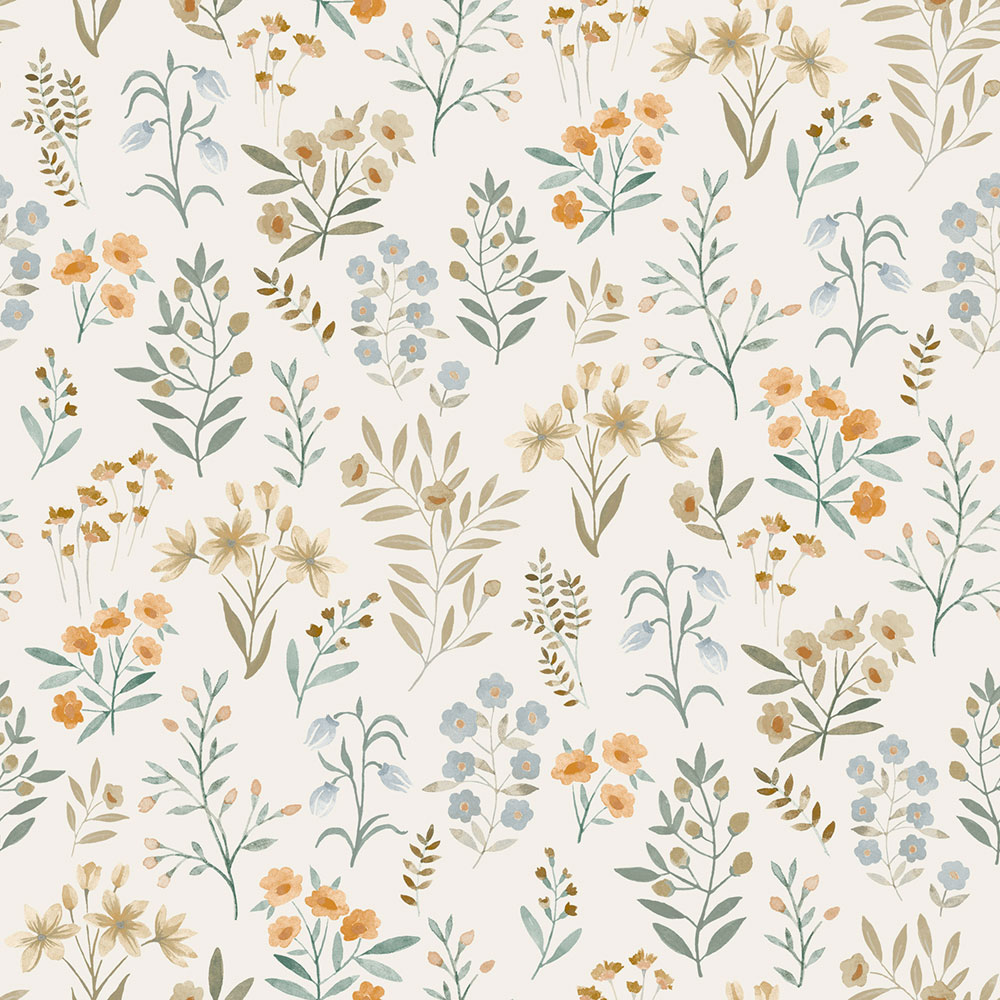 Tapeta, modrá, kvety, A80101, Inia, Grandeco